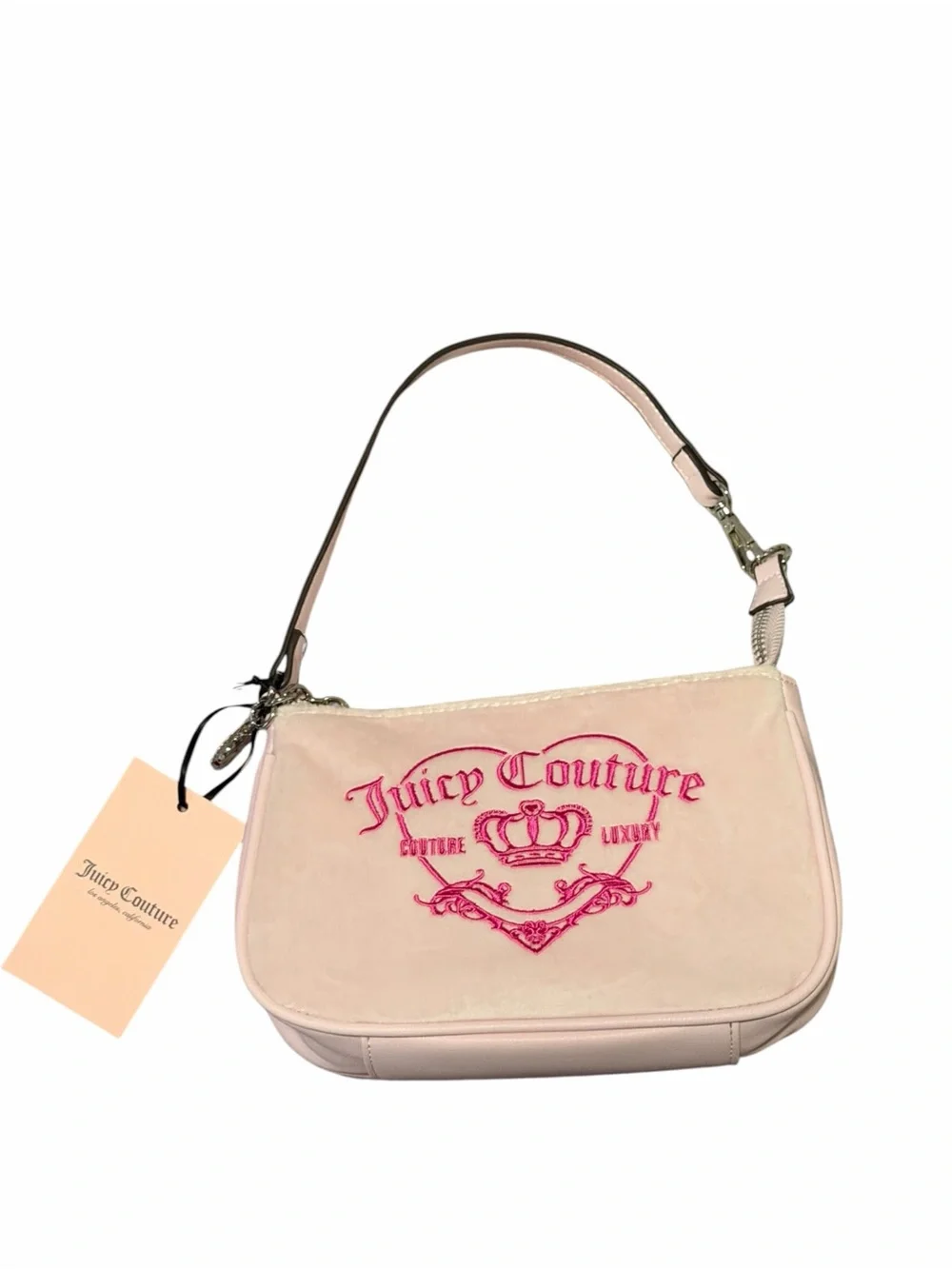 Juicy Couture Pink Velvet Royalty Wristlet